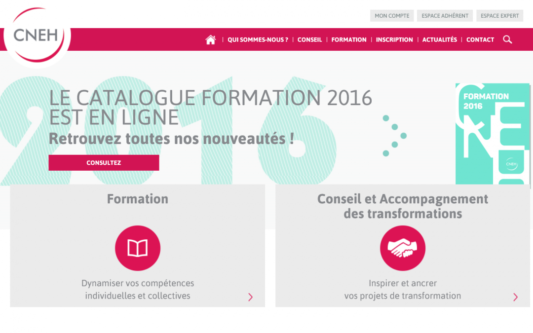 Le nouveau site du CNEH interfacé avec la solution PIM NEXTPAGE©