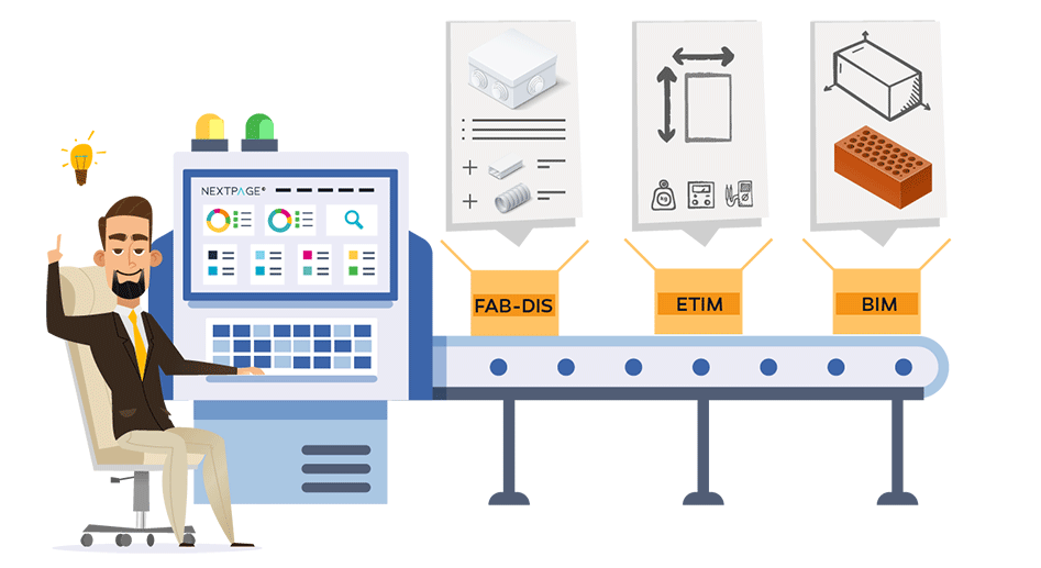 PIM et FAB-DIS / ETIM / EDONI / BMEcat : comment exporter automatiquement vos données produits depuis la solution PIM / DAM NEXTPAGE© ?