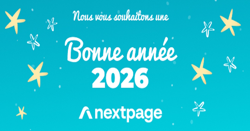 La solution PIM NEXTPAGE vous souhaite une très belle année 2026 !